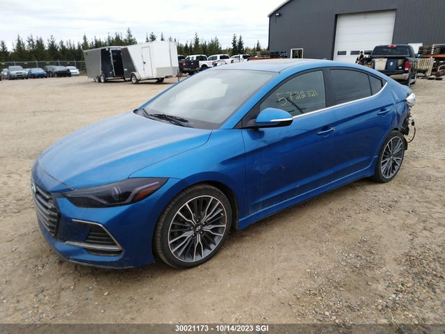 Продажа на аукционе авто 2018 Hyundai Elantra Sport, vin: KMHD04LB4JU516518, номер лота: 30021173