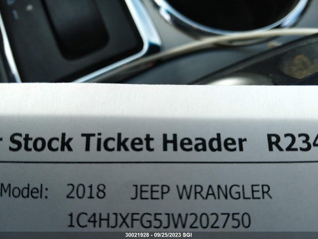 1C4HJXFG5JW202750 Jeep Wrangler Unlimited Rubicon