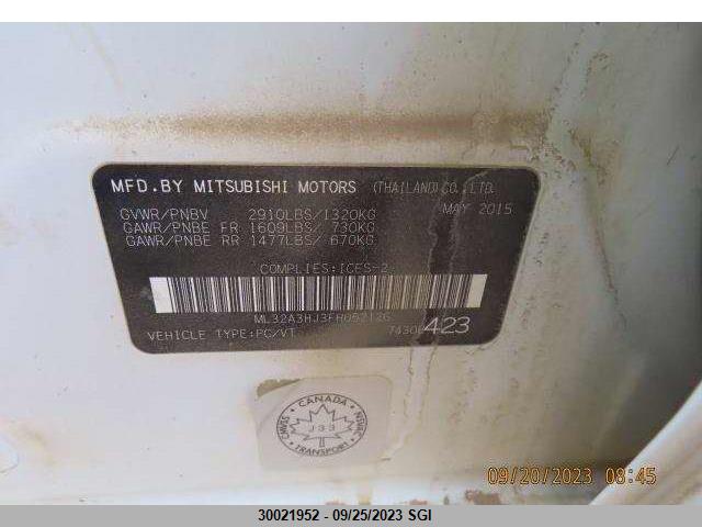 ML32A3HJ3FH052126 Mitsubishi MIRAGE DE