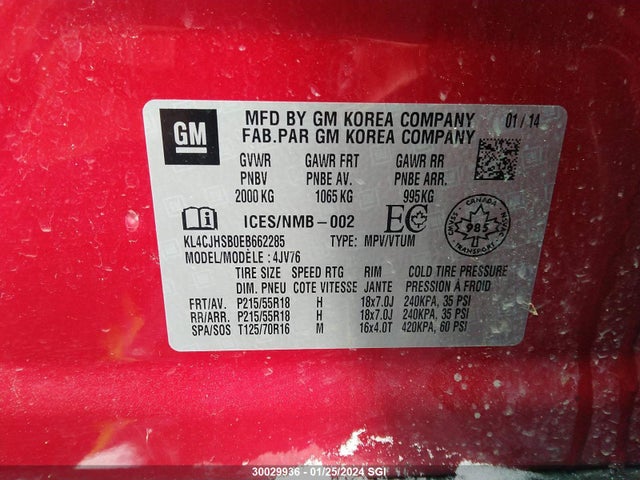 Buick Encore Premium 2014 KL4CJHSB0EB662285 Image 9