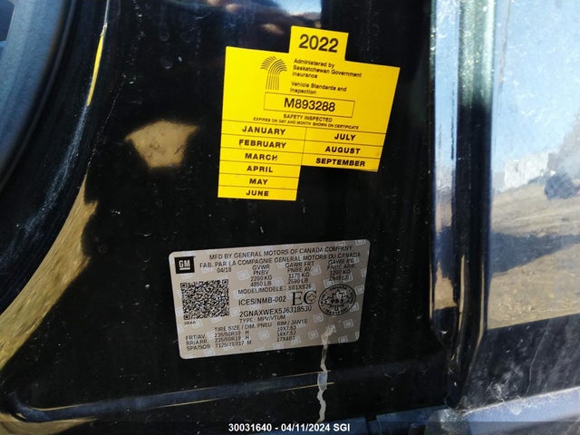 Chevrolet Equinox Premier 2018 2GNAXWEX5J6318530 Image 9