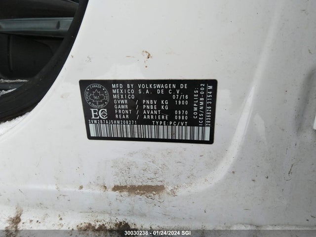 3VW2B7AJ5HM208271 Volkswagen JETTA S