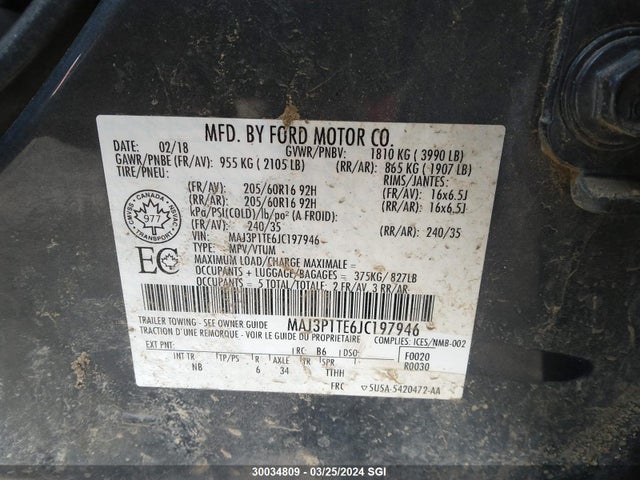 Ford Ecosport Se 2018 MAJ3P1TE6JC197946 Image 9