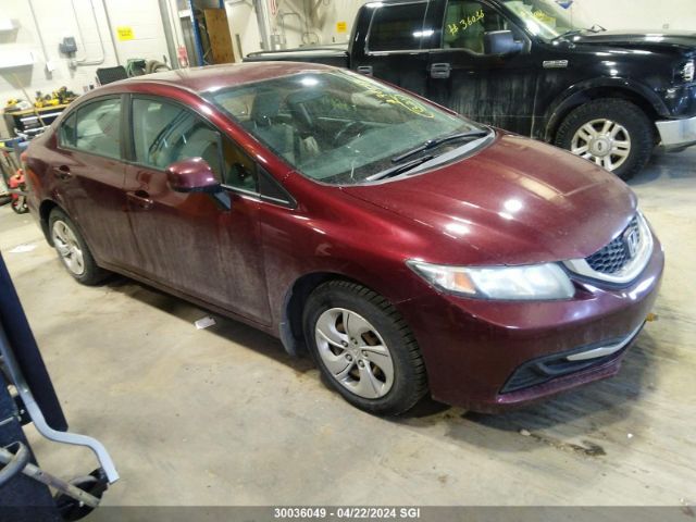 Auction sale of the 2013 Honda Civic Lx, vin: 2HGFB2F47DH026303, lot number: 30036049