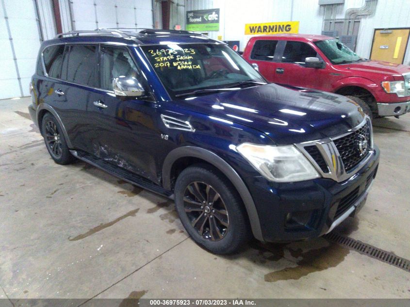 2017 Nissan Armada at ND Fargo IAAI lot 36975923 CarsFromWest