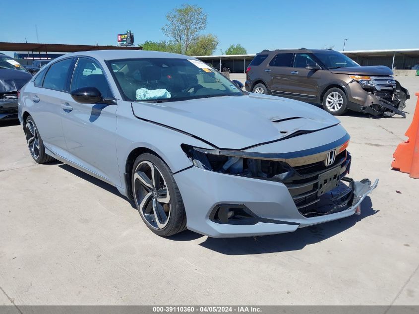 2022 Honda Accord at TX Wilmer, IAAI lot 39110360 CarsFromWest