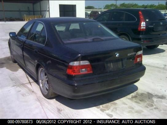 2003 BMW 525I Automatic VIN: WBADT43483G031262 Lot: 9780873