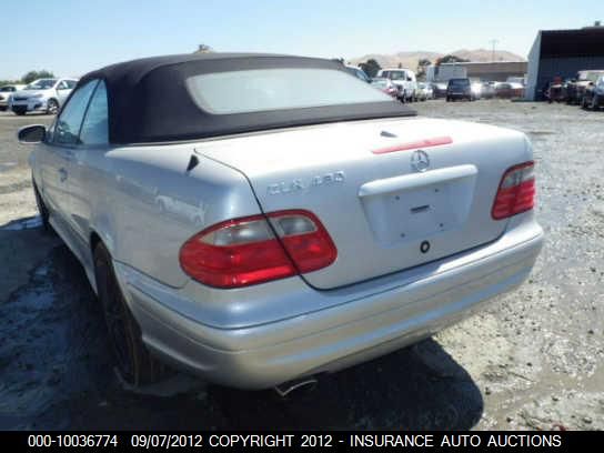 2003 Mercedes-Benz Clk430 VIN: WDBLK70G43T141118 Lot: 10036774