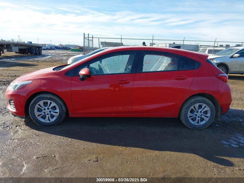 2019 Chevrolet Cruze VIN: 3G1BC6SM3KS522919 Lot: 30059908