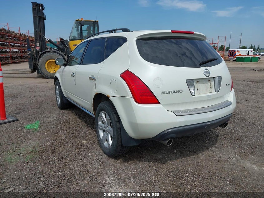 2007 Nissan Murano Sl/Se/S VIN: JN8AZ08W97W608615 Lot: 30067299