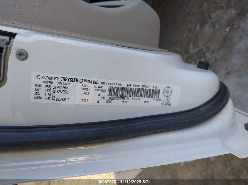2C4RDGBG0ER147236 2014 DODGE CARAVAN photo no. 9