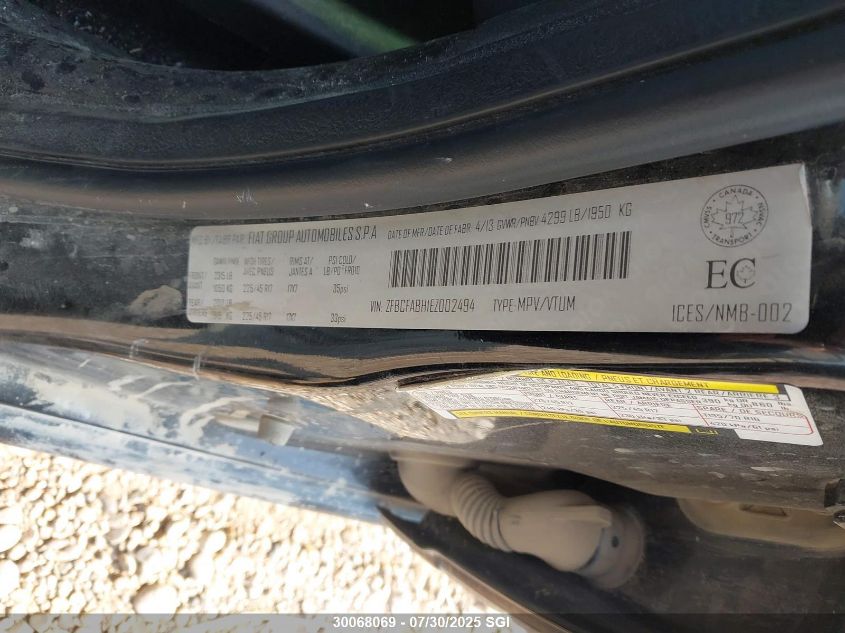 2014 Fiat 500L Easy VIN: ZFBCFABH1EZ002494 Lot: 30068069