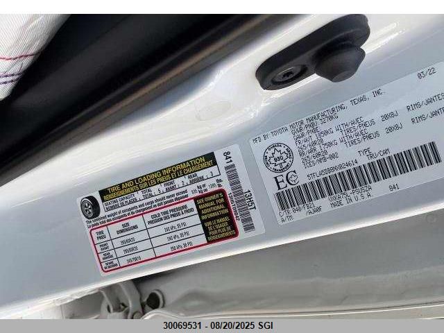 2022 Toyota Tundra Crewmax Sr/Crewmax Sr5 VIN: 5TFLA5DB8NX024614 Lot: 30069531