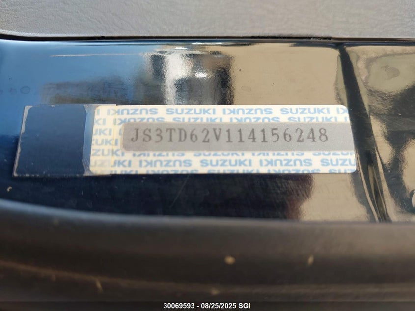 2001 Suzuki Grand Vitara Jx/Jlx/Limited/Se VIN: JS3TD62V114156248 Lot: 30069593