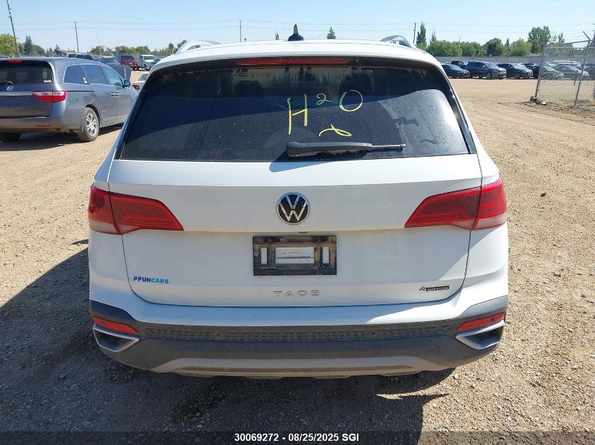 2022 Volkswagen Taos Sel VIN: 3VV2X7B25NM088643 Lot: 30069272
