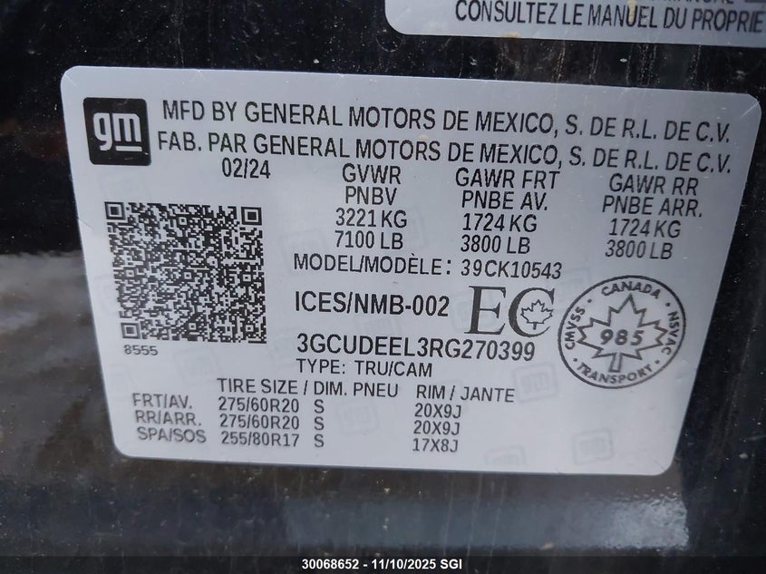 3GCUDEEL3RG270399 2024 CHEVROLET SILVERADO photo no. 9