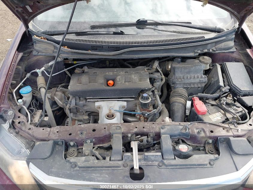 2012 Honda Civic Lx VIN: 2HGFB2F53CH019856 Lot: 30071467