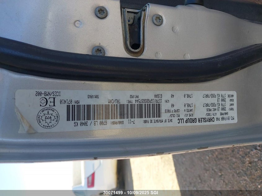 2011 Ram Ram 1500 St VIN: 1D7RV1GP6BS697544 Lot: 30071499