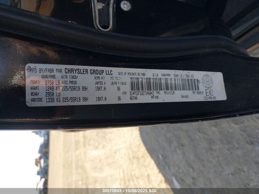 2014 Dodge Journey R/T VIN: 3C4PDDFG3ET246047 Lot: 30070843