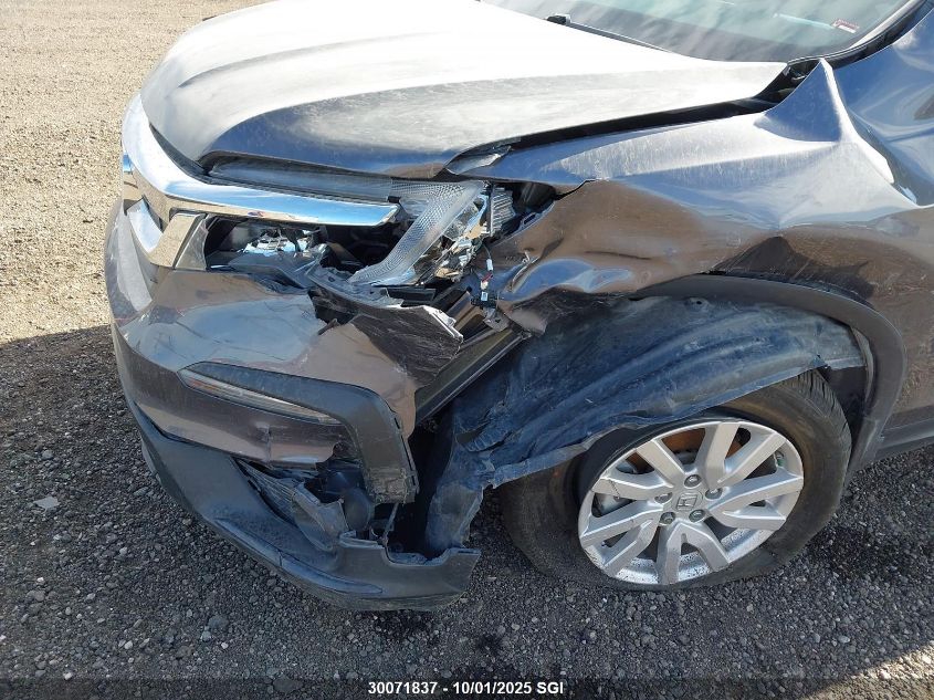 2019 Honda Pilot Lx VIN: 5FNYF6H15KB500676 Lot: 30071837