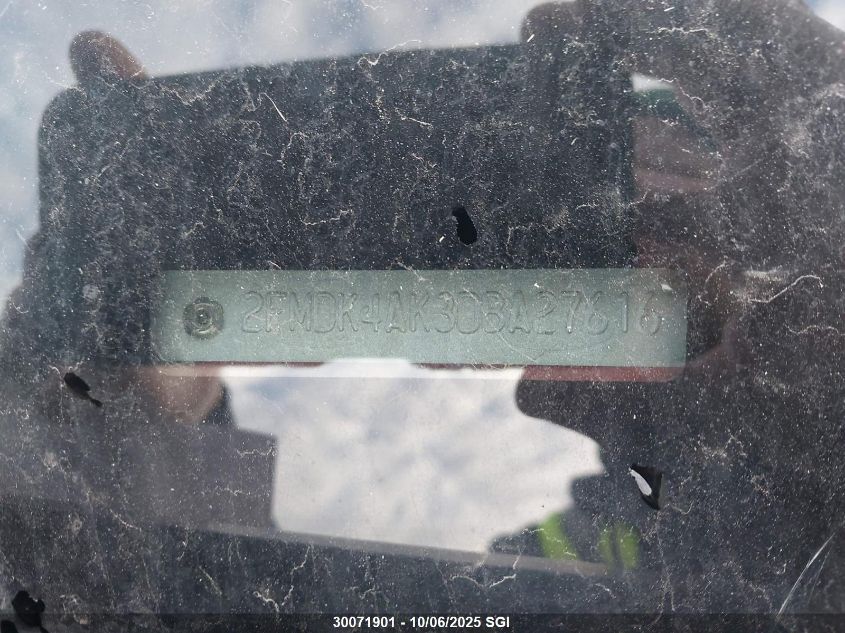 2013 Ford Edge Sport VIN: 2FMDK4AK3DBA27616 Lot: 30071901