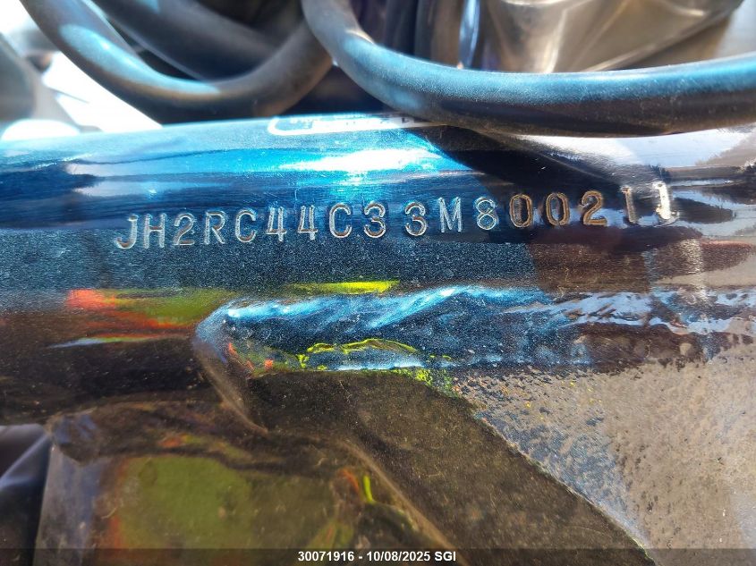 2003 Honda Vt750 S VIN: JH2RC44C33M800211 Lot: 30071916