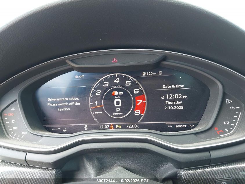 2018 Audi S5 Prestige VIN: WAUC4CF53JA058389 Lot: 30072144