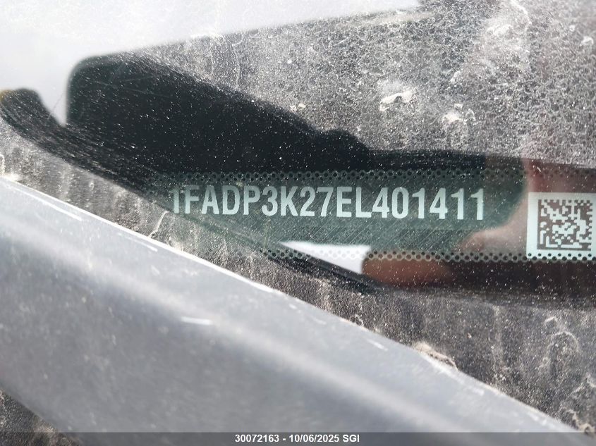 2014 Ford Focus Se VIN: 1FADP3K27EL401411 Lot: 30072163