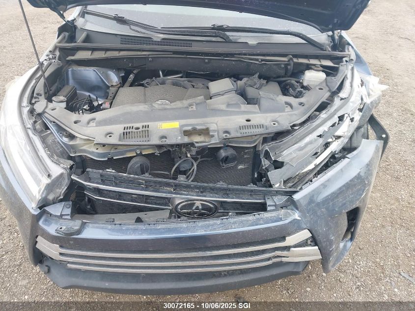 2017 Toyota Highlander Se/Xle VIN: 5TDJZRFH7HS519602 Lot: 30072165