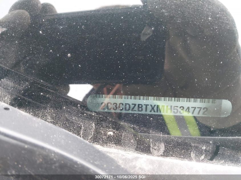 2021 Dodge Challenger R/T VIN: 2C3CDZBTXMH534772 Lot: 30072171