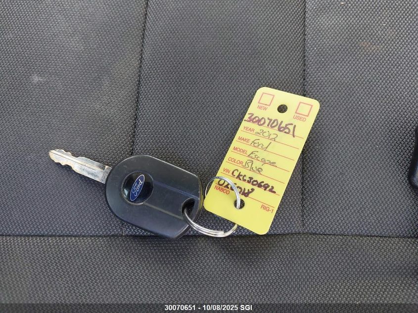 2012 Ford Escape Xlt VIN: 1FMCU0D71CKC30692 Lot: 30070651
