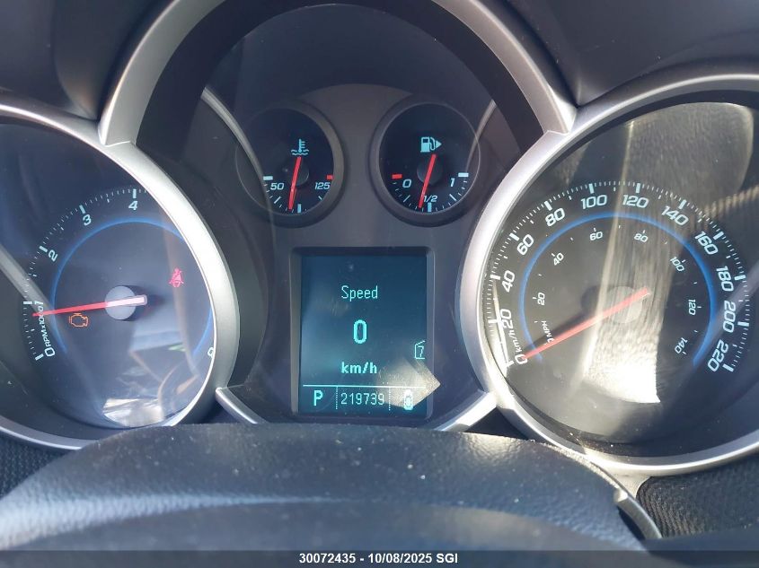 2011 Chevrolet Cruze Lt VIN: 1G1PG5S90B7172874 Lot: 30072435