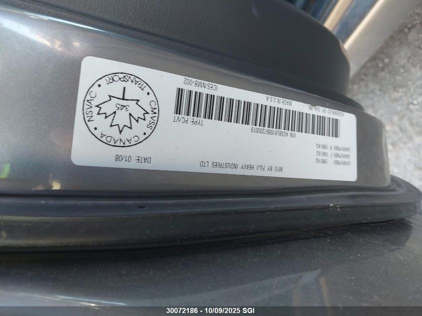 2009 Subaru Legacy 2.5I VIN: 4S3BL616897200019 Lot: 30072186