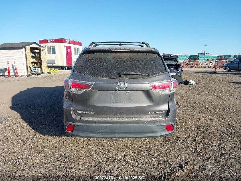 2015 Toyota Highlander Limited/Ltd Platinum VIN: 5TDDKRFH8FS174109 Lot: 30072476