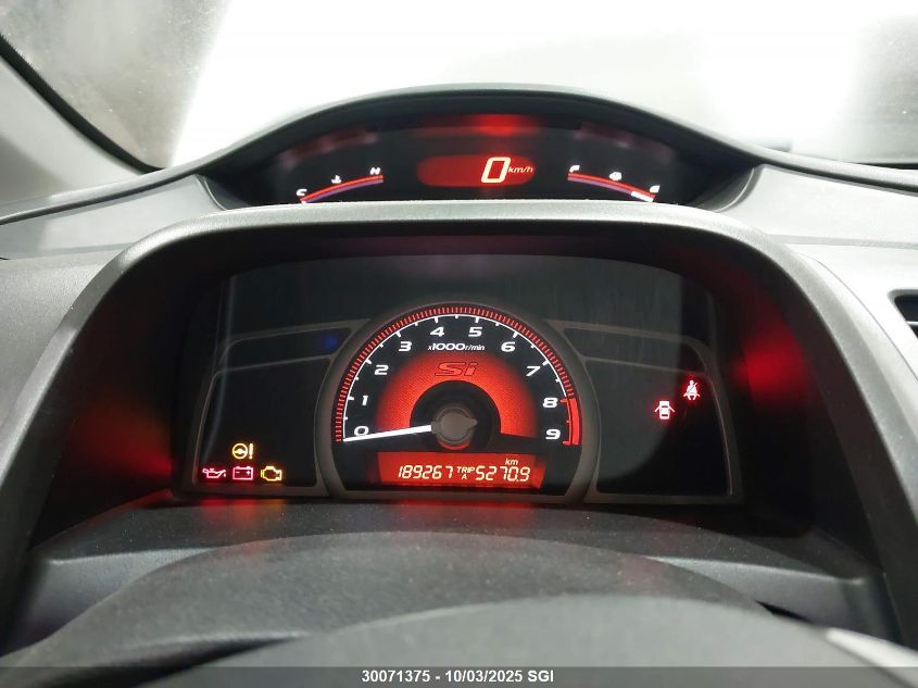 2010 Honda Civic Si VIN: 2HGFG2A51AH100912 Lot: 30071375