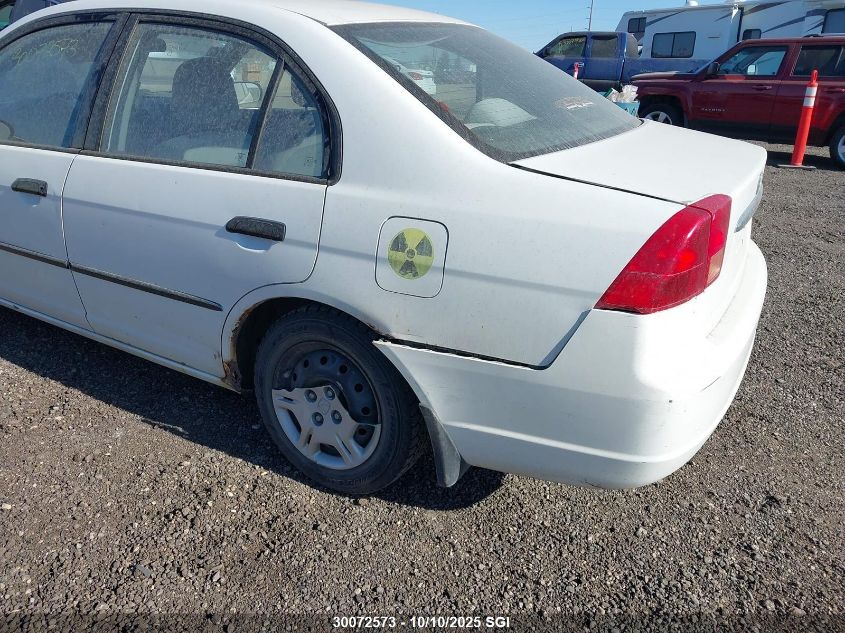 2001 Honda Civic Dx VIN: 2HGES163X1H911586 Lot: 30072573