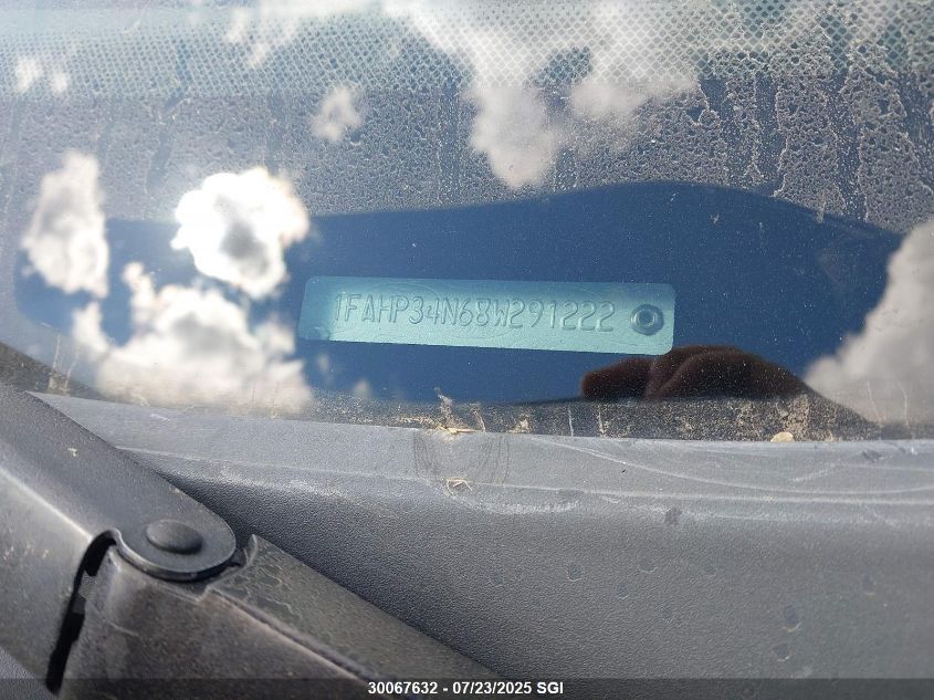 2008 Ford Focus S/Se VIN: 1FAHP34N68W291222 Lot: 30067632