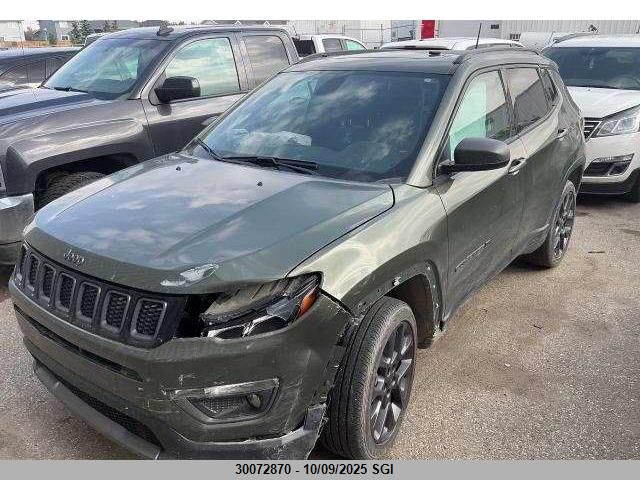 2021 Jeep Compass Latitude VIN: 3C4NJDBB1MT528860 Lot: 30072870
