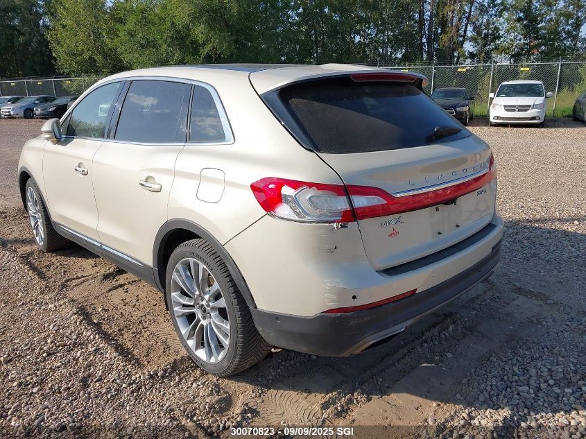 2016 Lincoln Mkx Reserve VIN: 2LMTJ8LP3GBL44934 Lot: 30070823