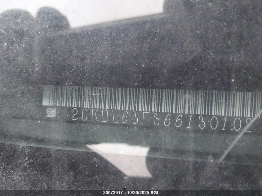 2006 Pontiac Torrent VIN: 2CKDL63F366130102 Lot: 30073917