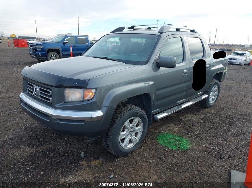 2HJYK16597H005365 2007 HONDA RIDGELINE photo no. 2