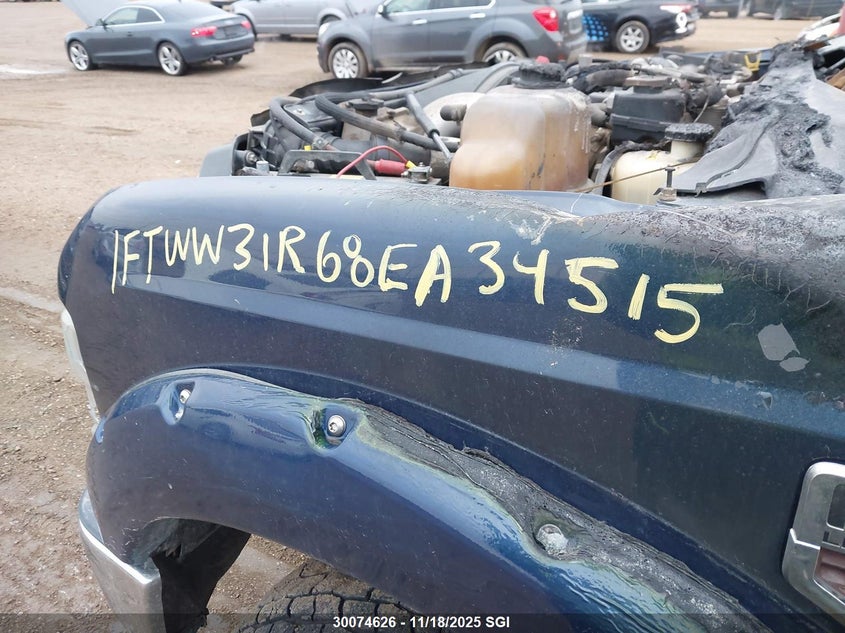 2008 Ford F350 Srw Super Duty VIN: 1FTWW31R68EA34515 Lot: 30074626