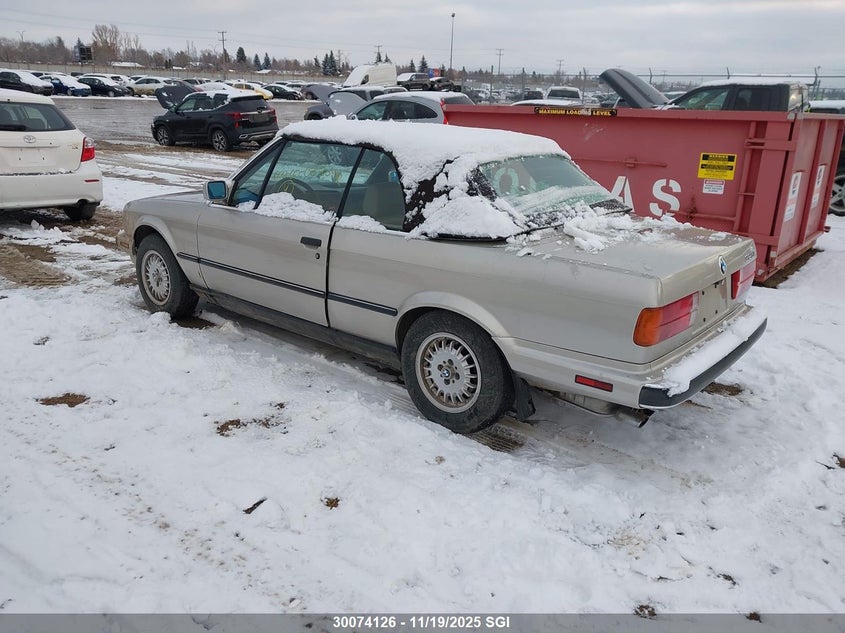 1989 BMW 325 I Automatic VIN: WBABB230XKEC18754 Lot: 30074126