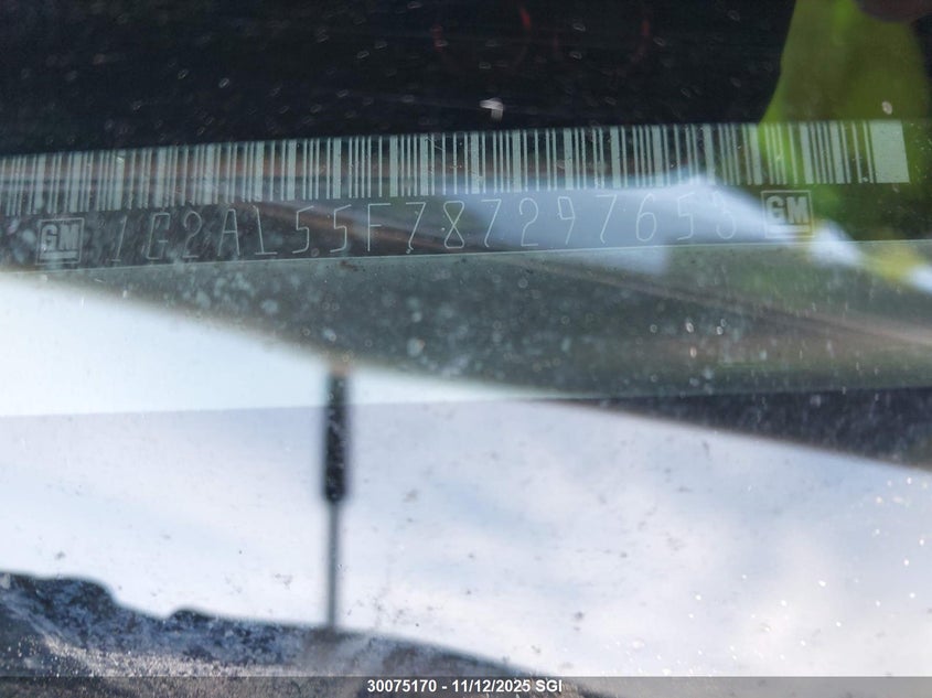 2008 Pontiac G5 Se VIN: 1G2AL55F787297653 Lot: 30075170