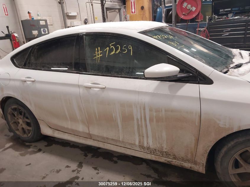 2016 Chrysler 200 S VIN: 1C3CCCBG7GN180899 Lot: 30075259