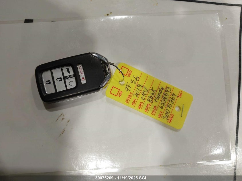 2019 Honda Cr-V Exl VIN: 2HKRW2H86KH123058 Lot: 30075269