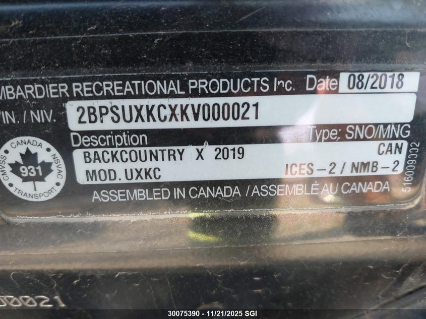 2BPSUXKCXKV000021 2019   photo no. 9
