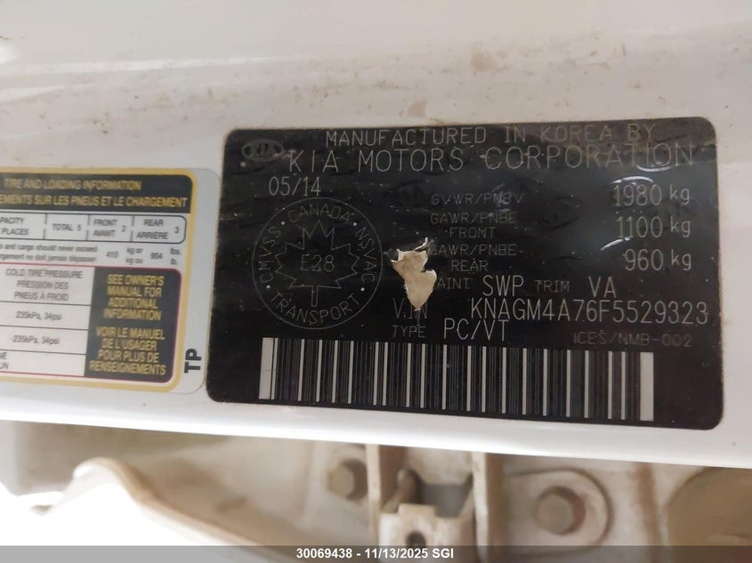KNAGM4A76F5529323 2015 KIA OPTIMA photo no. 9