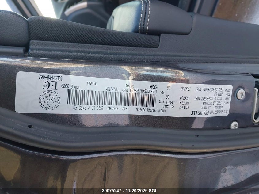 2017 Jeep Cherokee Latitude VIN: 1C4PJMCSXHW628463 Lot: 30075247