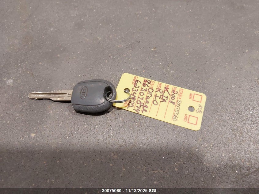 2008 Kia Rio Lx/Sx VIN: KNADE123986307074 Lot: 30075060